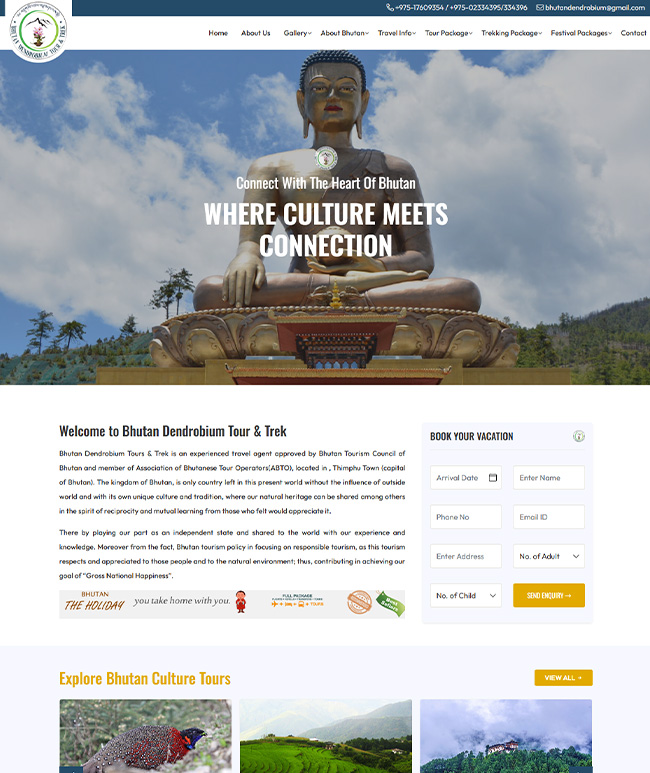 Bhutan Dendrobium Tour & Trek