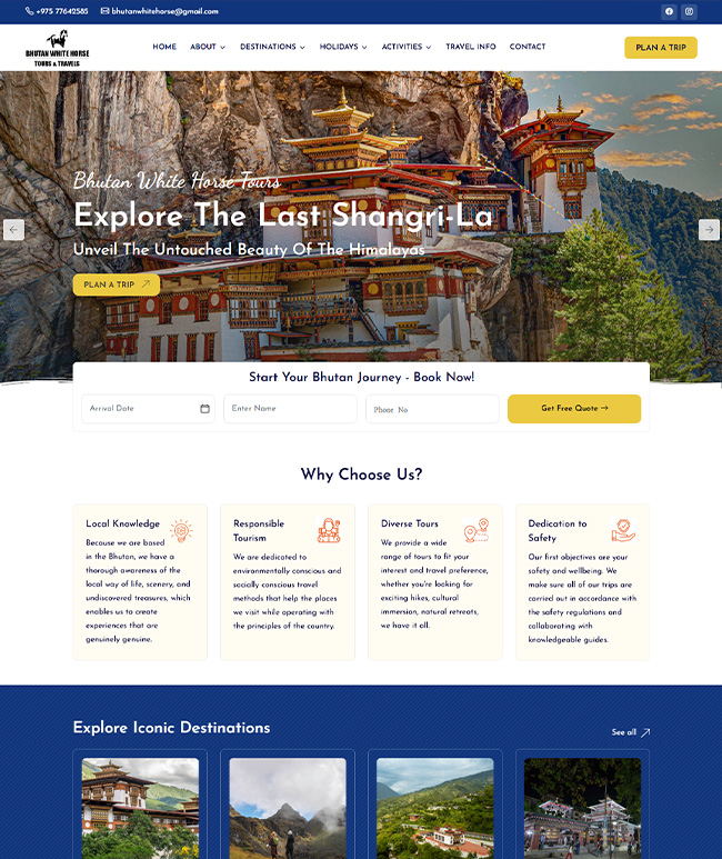 Bhutan White Horse Tours